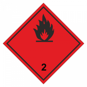 Знак опасности. Класс 2.3. Лекговоспламеняющиеся газы